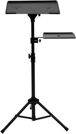 SoundLAB G001DD Adjustable Tripod Laptop Stand with Shelf