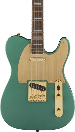 Squier 40th Anniversary Telecaster, Gold Edition, Sherwood Green Metallic