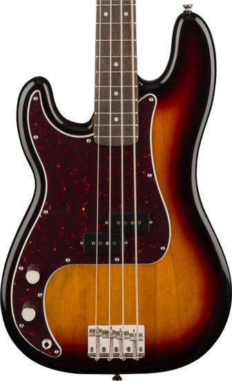 Squier Classic Vibe '60s Precision Bass, Laurel Fingerboard, 3 Colour Sunburst, Left Handed