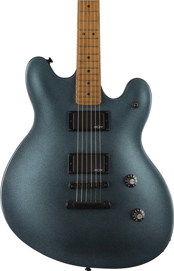 Squier Contemporary Active Starcaster, Roasted Maple Fingerboard, Gunmetal Metallic