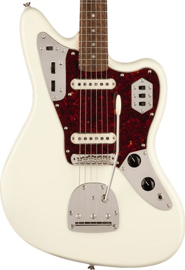 Squier FSR Classic Vibe '60s Jaguar, Olympic White Matching Headstock