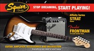 Squier Stop Dreaming, Start Playing Set: Affinity Series Strat Pack with Fender Frontman 10G Amp (Brown Sunburst)
