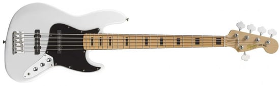Squier Vintage Modified Jazz Bass V (Olympic White)