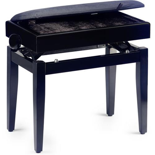 Stagg PB55 Adjustable Piano Bench with Storage (Matt Black)