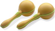 Stagg Plastic Maracas with Grip (Yellow) - MRP-20YW