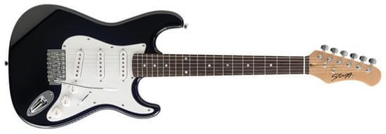 Stagg S-300 3/4 Mini S style Guitar (Black)