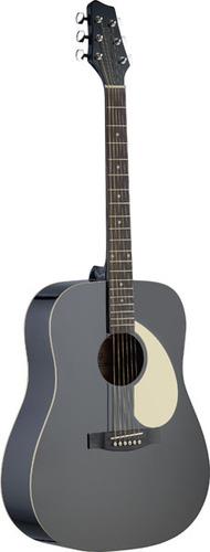 Stagg SA30D Dreadnought Acoustic Guitar (Black)