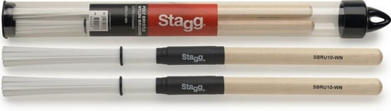 Stagg Poly Bristle Nylon Brushes (Wooden Handle)