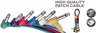 Stagg SPC Mono Jack Angled Patch Cable Pack (8cm/3.2in, 6 Pack) - SPC008L E