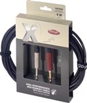 Stagg XGC Instrument Cable with Switch (6m/20ft, Neutrik) - XGC6SW