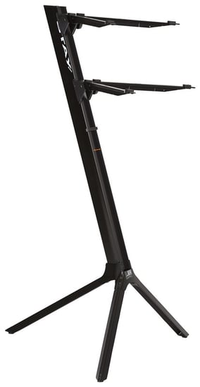 Stay 11002C Slim Series Two-Tier Column Keyboard Stand, Black