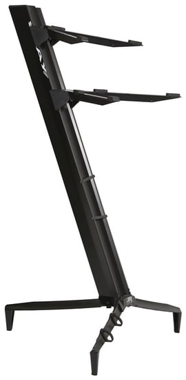 Stay 13002 Tower Series Two-Tier Column Keyboard Stand, Black