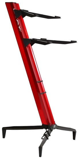 Stay 13002 Tower Series Two-Tier Column Keyboard Stand, Red