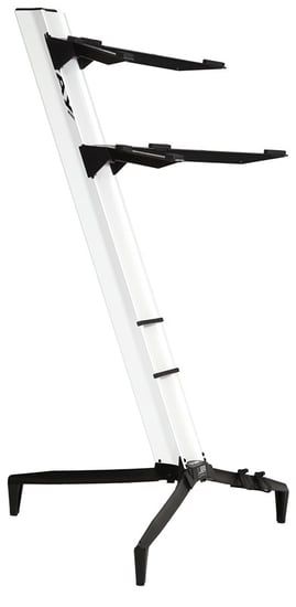 Stay 13002 Tower Series Two-Tier Column Keyboard Stand, White