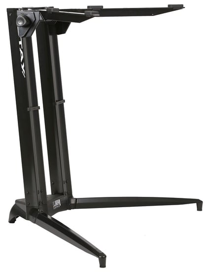 Stay 7001 Piano Series Single-Tier Column Keyboard Stand, Black