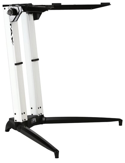 Stay 7001 Piano Series Single-Tier Column Keyboard Stand, White