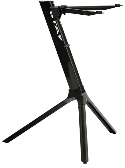 Stay Slim Compact Single-Tier Column Keyboard Stand, Black