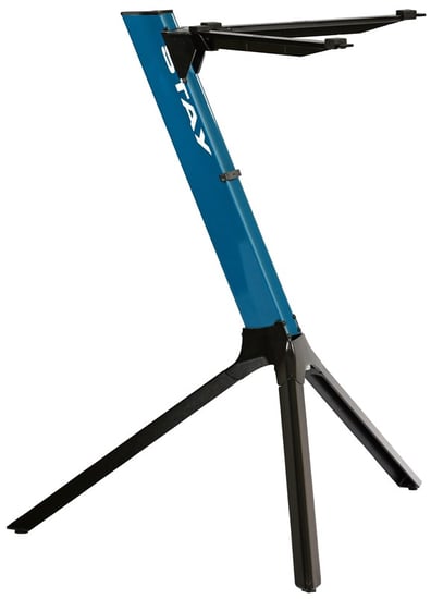 Stay Slim Compact Single-Tier Column Keyboard Stand, Blue