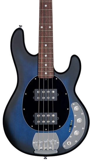 Sterling RAY4HH Sub Bass, Pacific Blue Burst Satin