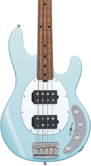 Sterling RAY34HH StingRay HH Bass, Daphne Blue