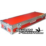Swan Flight Nord Stage/Piano 88 Flight Case in Red with Castors