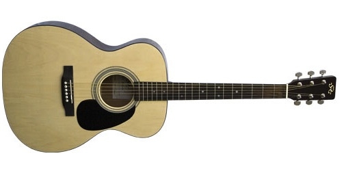 SX Guitars OM160/NA Acoustic Folk Guitar (Natural)