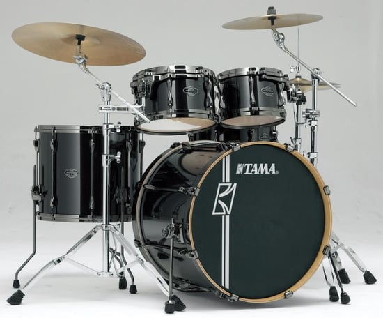 Tama MK52HZBNS Superstar HyperDrive Maple 5 Shell Pack (Brushed Charcoal Black) w/Black Nickel