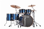 Tama MK62HZBNS Superstar HyperDrive Maple 6 Piece Shell Pack (Indigo Sparkle) w/Black Nickel