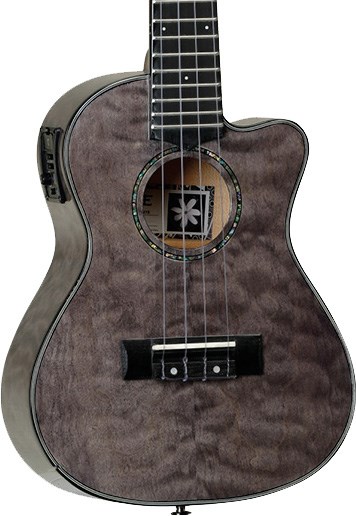 Tanglewood TWT 27 E Tiare Concert Electro Ukulele, Obsidian Black