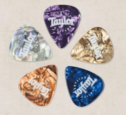 Taylor Assorted Marble Picks 10 Pack (Thin)
