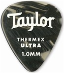 Taylor 80716 Thermex Ultra 351 Picks, 1mm, Black Onyx, 6 Pack