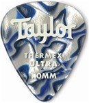 Taylor 80726 Thermex Ultra 351 Picks, 1mm, Blue Swirl, 6 Pack