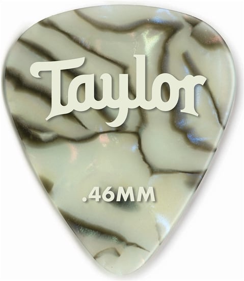 Taylor 80744 Celluloid 351 Picks, .46mm, Abalone, 72 Pack