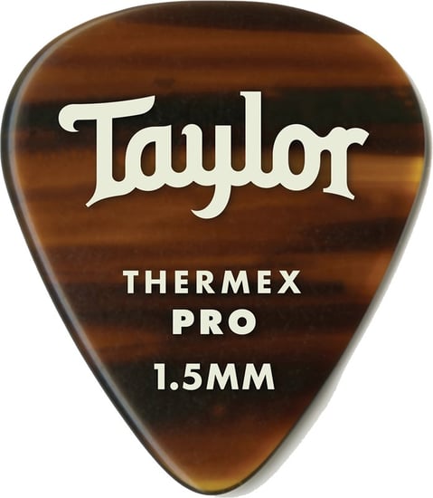 Taylor 80759 Thermex Pro 351 Picks, 1.5mm, Tortoiseshell, 6 Pack