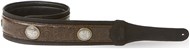 Taylor 4122 Grand Pacific Leather Strap, 3in, Black/Nickel