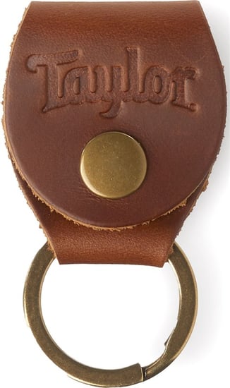 Taylor 1516 TKR Key Ring with Pick Holder, Brown Nubuck