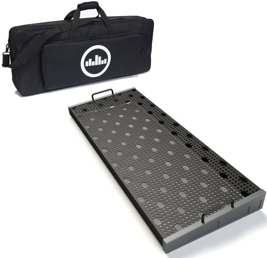 Temple Audio DUO-34 Lightweight Pedalboard with Soft Case, Gun Metal