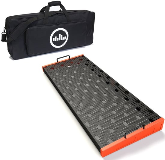 Temple Audio DUO-34 Lightweight Pedalboard with Soft Case, Temple Red