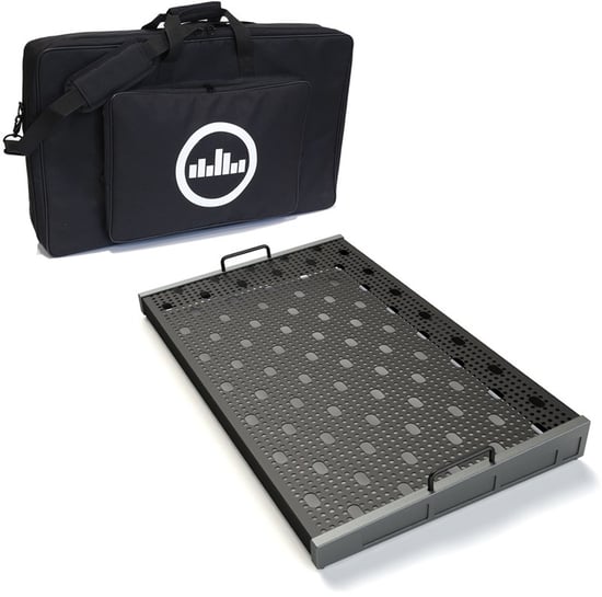 Temple Audio TRIO-28 Lightweight Pedalboard with Soft Case, Gun Metal