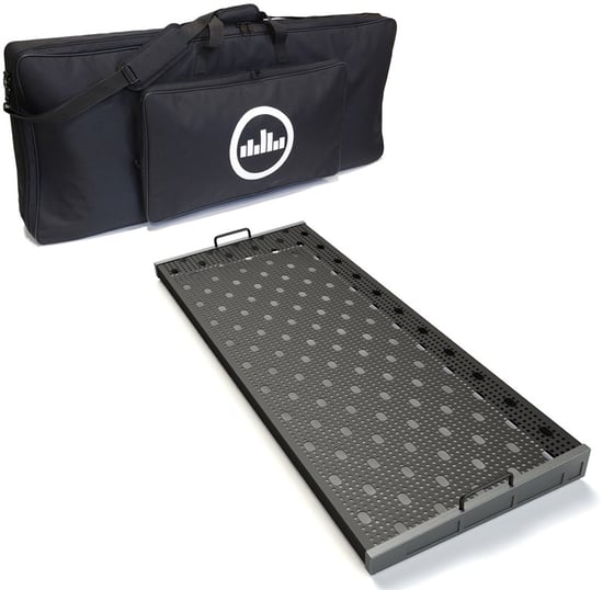 Temple Audio TRIO-43 Lightweight Pedalboard with Soft Case, Gun Metal