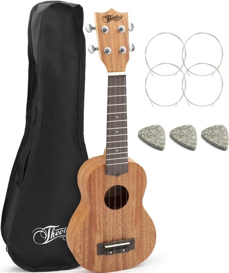 Theodore T-SU01 Soprano Ukulele Pack, Mahogany