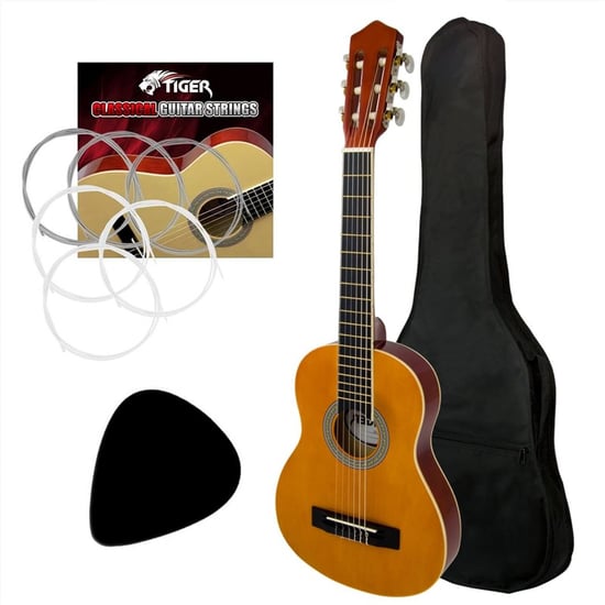 Tiger CLG2-LH-44, Full Size Left Handed Classical Spanish Guitar Pack