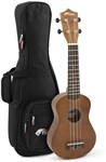 Tiger UKE12-NT-PD Soprano Ukulele, with Padded Gig Bag, Natural