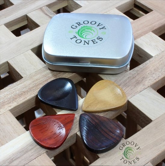 Timber Tones 4 Pick Mixed Gift Tin, Groovy Tones