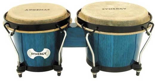 Toca Synergy Wood Bongos (Bahama Blue)