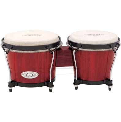 Toca Synergy Wood Bongos (Rio Red)