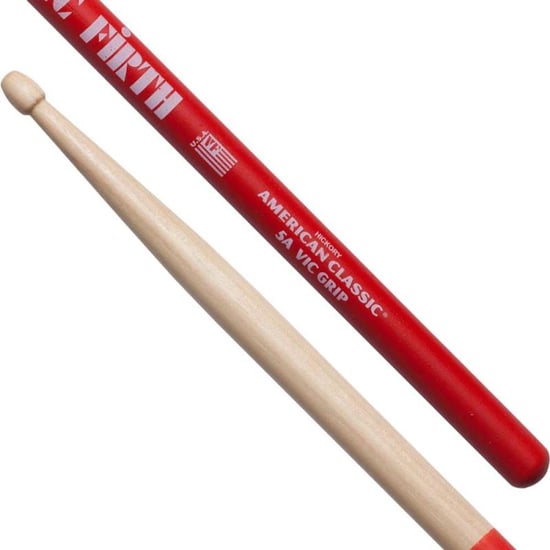 Vic Firth American Classic 5A Nylon Tip Drumsticks with Vic Grip