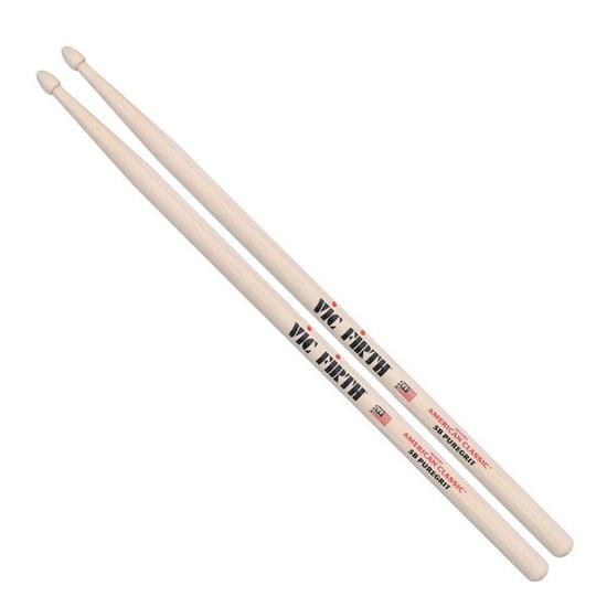 Vic Firth American Classic PureGrit 5B Wood Tip Drumsticks 