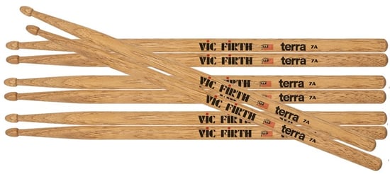 Vic Firth American Classic Terra Series 5B Drumsticks, Nylon Tip