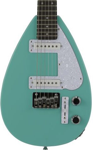 Vox Mark III Mini Electric Guitar, Aqua Green